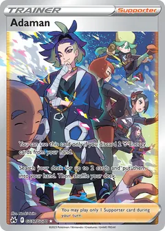 Adaman card (Crown Zenith Galarian Gallery GG57) with Arezu in the artwork