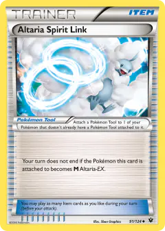 Altaria Spirit Link card (Fates Collide 91) with Mega Altaria in the artwork