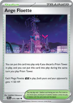 Ange Floette card (Chaos Rising 75) with Mega Floette in the artwork