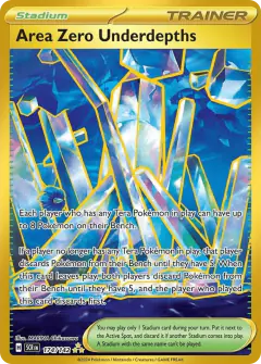 Area Zero Underdepths card (Stellar Crown 174) with Glimmora in the artwork
