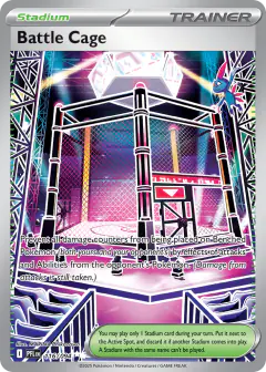 Battle Cage card (Phantasmal Flames 116) with Sneasel in the artwork