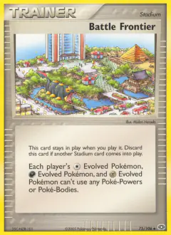 Battle Frontier card (Emerald 75) with Seviper in the artwork