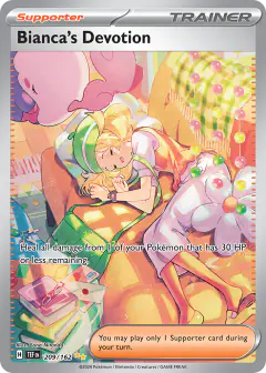 Bianca's Devotion card (Temporal Forces 209) with Musharna in the artwork