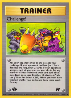 Challenge! card (Team Rocket 74) with Machamp in the artwork