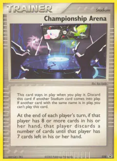 Championship Arena card (Nintendo Black Star Promos 28) with Celebi in the artwork