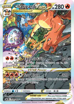 Charizard VSTAR card (SWSH Black Star Promos 262) with Tangrowth in the artwork