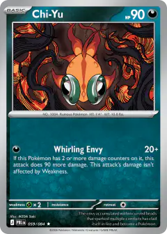 Chi-Yu card (Pitch Black 59) with Mega Darkrai in the artwork