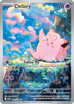 Clefairy card (Perfect Order 94) with Clefable in the artwork