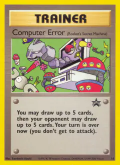 Computer Error card (Wizards Black Star Promos 16) with Onix in the artwork