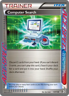Computer Search card (Boundaries Crossed 137) with Magnemite in the artwork