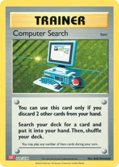 Computer Search card (Pokémon TCG Classic - Charizard 20) with Magnemite in the artwork