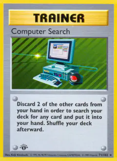 Computer Search card (Base Set 71) with Magnemite in the artwork