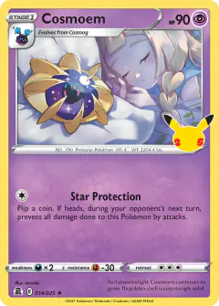 Cosmoem card (Celebrations 14) with Lillie in the artwork