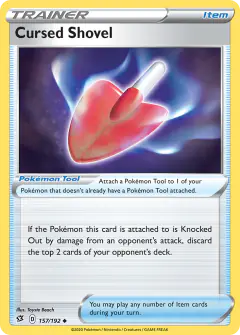 Cursed Shovel card (Rebel Clash 157) with Sandygast in the artwork