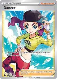 Dancer card (Fusion Strike 259) with Boltund in the artwork