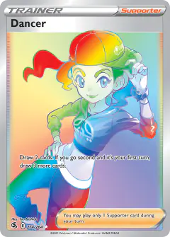 Dancer card (Fusion Strike 274) with Boltund in the artwork