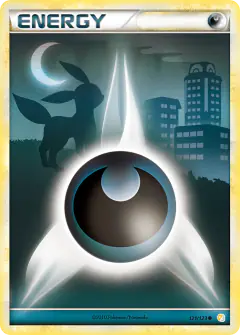 Darkness Energy card (HeartGold & SoulSilver Base 121) with Umbreon in the artwork