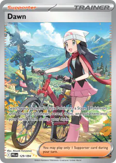 Dawn card (Phantasmal Flames 129) with Starly in the artwork