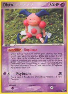Ditto card (POP Series 3 12) with Mr. Mime in the artwork