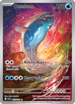 Dondozo card (Scarlet & Violet Base 207) with Tatsugiri in the artwork