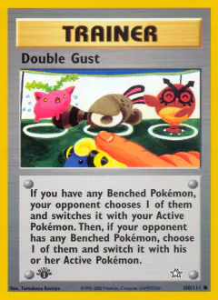 Double Gust card (Neo Genesis 100) with Hoothoot in the artwork