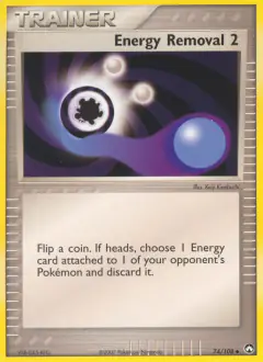 Energy Removal 2 card (Power Keepers 74) with Marill in the artwork
