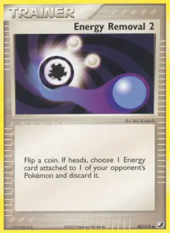 Energy Removal 2 card (Unseen Forces 82) with Marill in the artwork