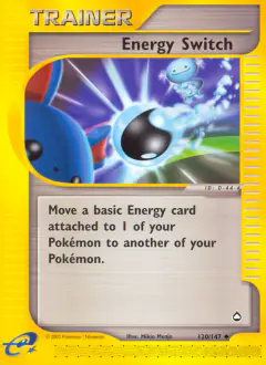 Energy Switch card (Aquapolis 120) with Marill in the artwork