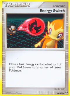 Energy Switch card (Stormfront 84) with Chimchar in the artwork