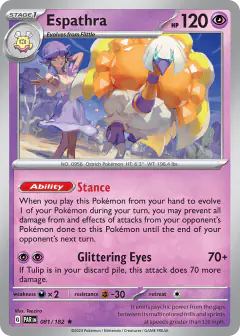 Espathra card (Paradox Rift 81) with Tulip in the artwork