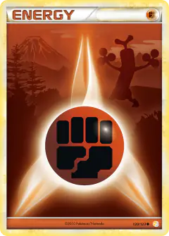 Fighting Energy card (HeartGold & SoulSilver Base 120) with Sudowoodo in the artwork