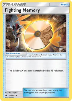 Fighting Memory card (Crimson Invasion 94) with Silvally in the artwork