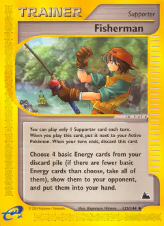 Fisherman card (Skyridge 125) with Poliwag in the artwork