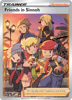 Friends in Sinnoh card (Crown Zenith 149) with Cynthia in the artwork