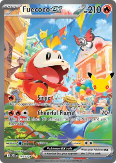 Fuecoco ex card from 30th Celebration