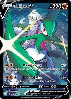 Gallade V card (Lost Origin Trainer Gallery TG19) with Beni in the artwork