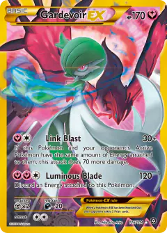 Gardevoir-EX card (Steam Siege 116) with Yveltal in the artwork