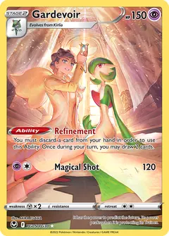 Gardevoir card (Silver Tempest Trainer Gallery TG05) with Diantha in the artwork