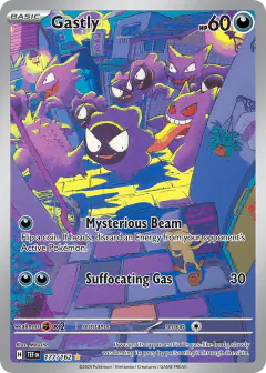 Gastly card (Temporal Forces 177) with Gengar in the artwork