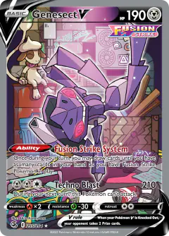 Genesect V card (Fusion Strike 255) with Smeargle in the artwork