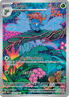 Gloom card (Obsidian Flames 198) with Weedle in the artwork