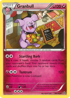 Granbull card (BREAKthrough 99) with Stunfisk in the artwork