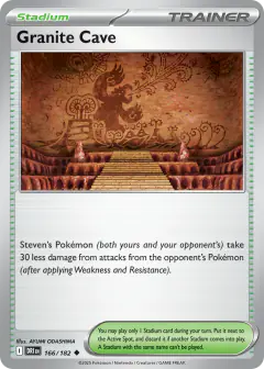 Granite Cave card (Destined Rivals 166) with Primal Groudon in the artwork