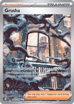 Grusha card (Paldea Evolved 268) with Glaceon in the artwork