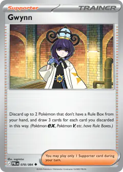 Gwynn card (Pitch Black 78) with Chandelure in the artwork