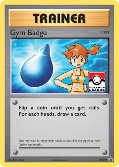 Gym Badge card (XY Black Star Promos 204) with Misty in the artwork