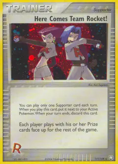 Here Comes Team Rocket! card (Team Rocket Returns 111) with James in the artwork