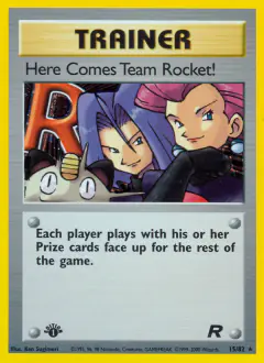 Here Comes Team Rocket! card (Team Rocket 15) with James in the artwork