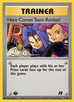 Here Comes Team Rocket! card (Team Rocket 71) with James in the artwork