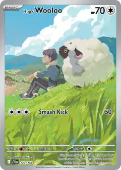 Hop's Wooloo card (Journey Together 170) with Hop in the artwork